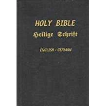 Bible German/English Gothic Print Leather