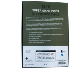 NIV Super Giant Print Reference Bible, Leathersoft, Brown 11 NIV Super Giant Print Reference Bible, Leathersoft, Brown -Cheap Book Store 100 0044 4