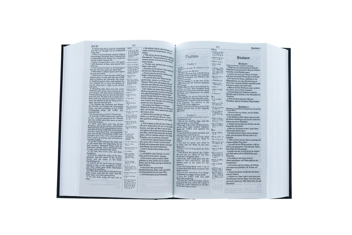 Bible German/English Original Red Letter Hardcover 4 Bible German/English Original Red Letter Hardcover - Image 2