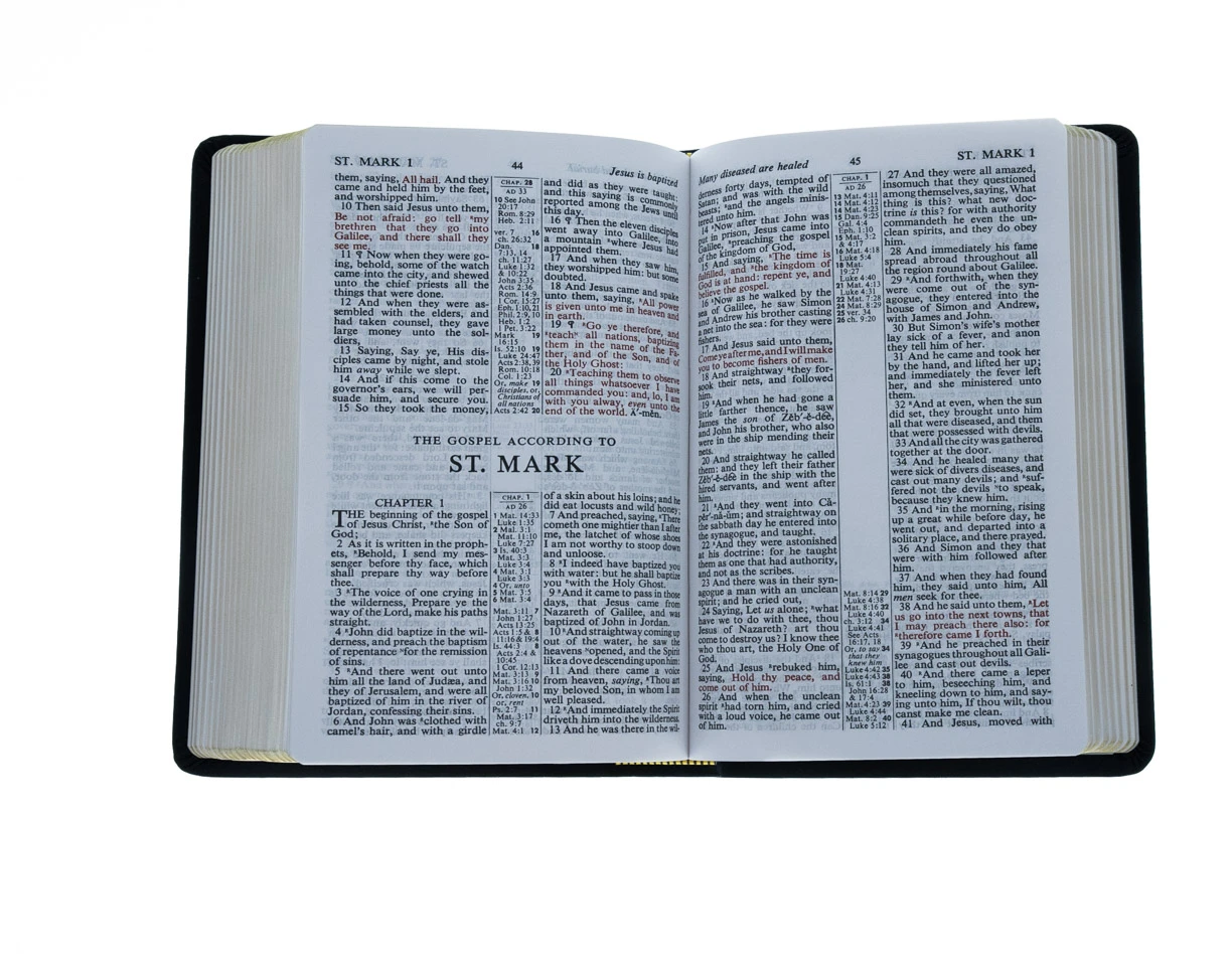KJV Bible Heritage Reference Black Bonded Leather 6 KJV Bible Heritage Reference Black Bonded Leather - Image 4