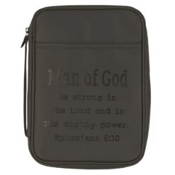 BIBLE COVER MAN OF GOD LARGE PRINT BLACK