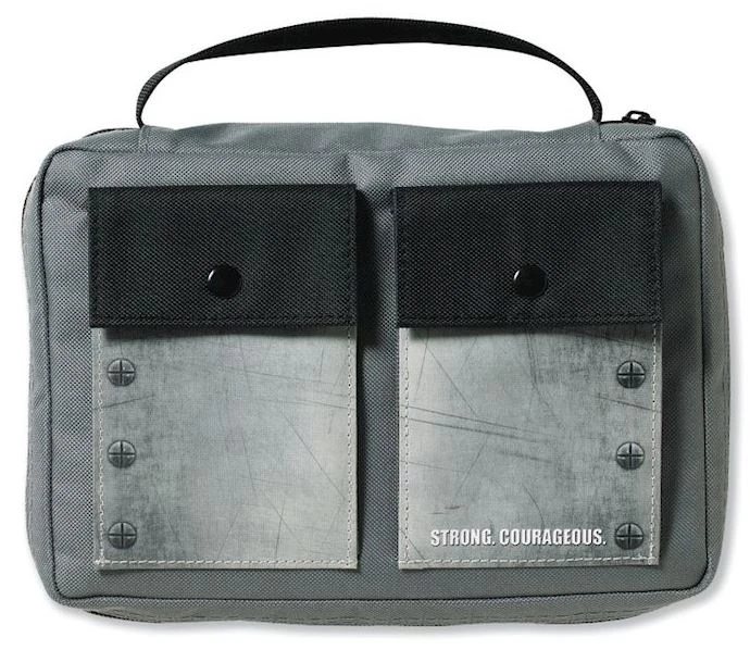 BC: Boys Canvas Gray Strong Courageous Medium 3 BC: Boys Canvas Gray Strong Courageous Medium