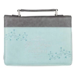 BC: All Things Are Possible Leather Light Blue Medium