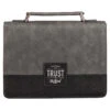 BC: Trust In The LORD Gray And Black Faux Leather Large -Cheap Book Store 124 0255 0
