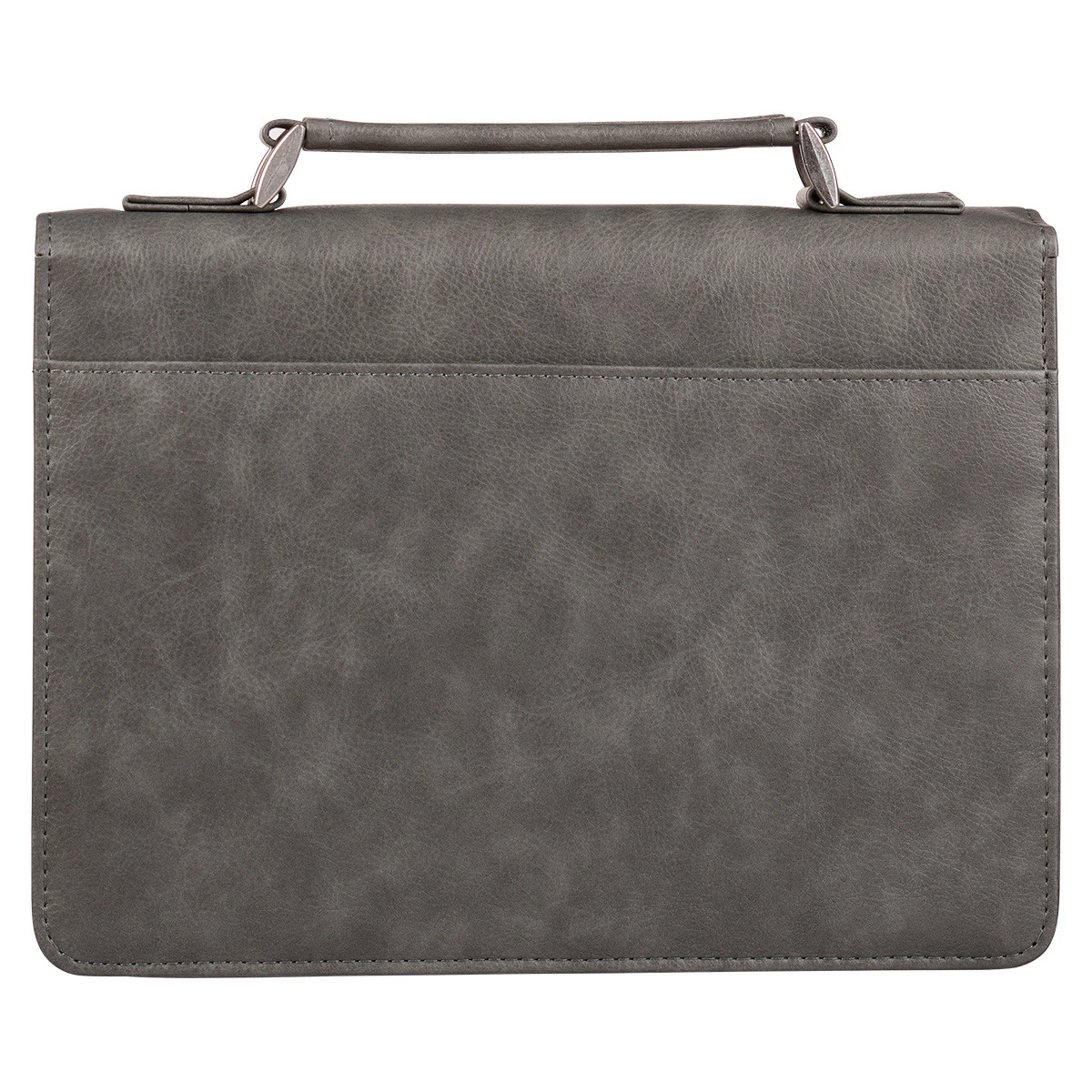 BC: Trust In The LORD Gray And Black Faux Leather Large 4 BC: Trust In The LORD Gray And Black Faux Leather Large - Image 2