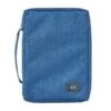 BC: Poly-canvas Blue Large Bible Cover With Fish Badge