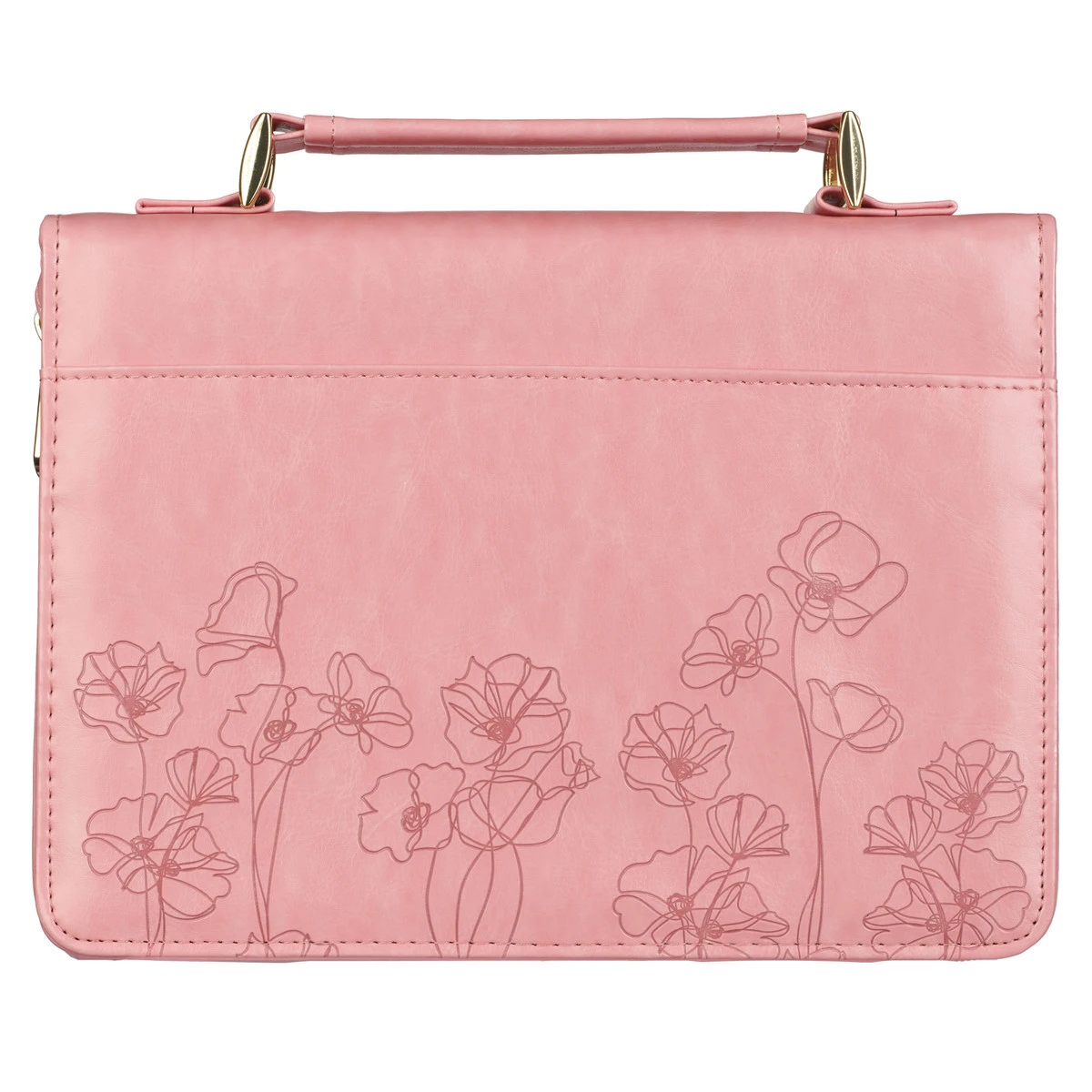 BC: Pastel Meadow Pink Watercolor Faux Leather Medium 4 BC: Pastel Meadow Pink Watercolor Faux Leather Medium - Image 2