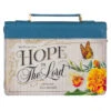 BC: Hope In The LORD Floral Mediterranean Blue Faux Leather Medium -Cheap Book Store 124 0322 0