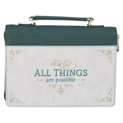 BC: All Things Are Possible Teal Tourmaline Faux Leather Fashion Medium