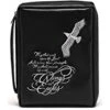 BC: Wings As Eagles Black Embroidered Leather Like Vinyl Large -Cheap Book Store 124 0731 0