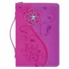 BC: Filled With Joy Psalm Daisy Floral Hot Pink Large Faux Leather