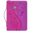 BC: Filled With Joy Psalm Daisy Floral Hot Pink X-Large Faux Leather