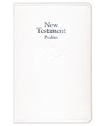 KJV Baby’s New Testament With Psalms, White Imitation Leather