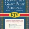 KJV Personal Size Giant Print Reference Bible Bonded Leather Black