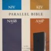 Parallel Bible Niv, Kjv, Nasb, Amplified, Black Leathersoft -Cheap Book Store 202 0006 0 1