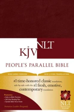 KJV/NLT2 People’s Parallel Bible-Burgundy Imitation Leather