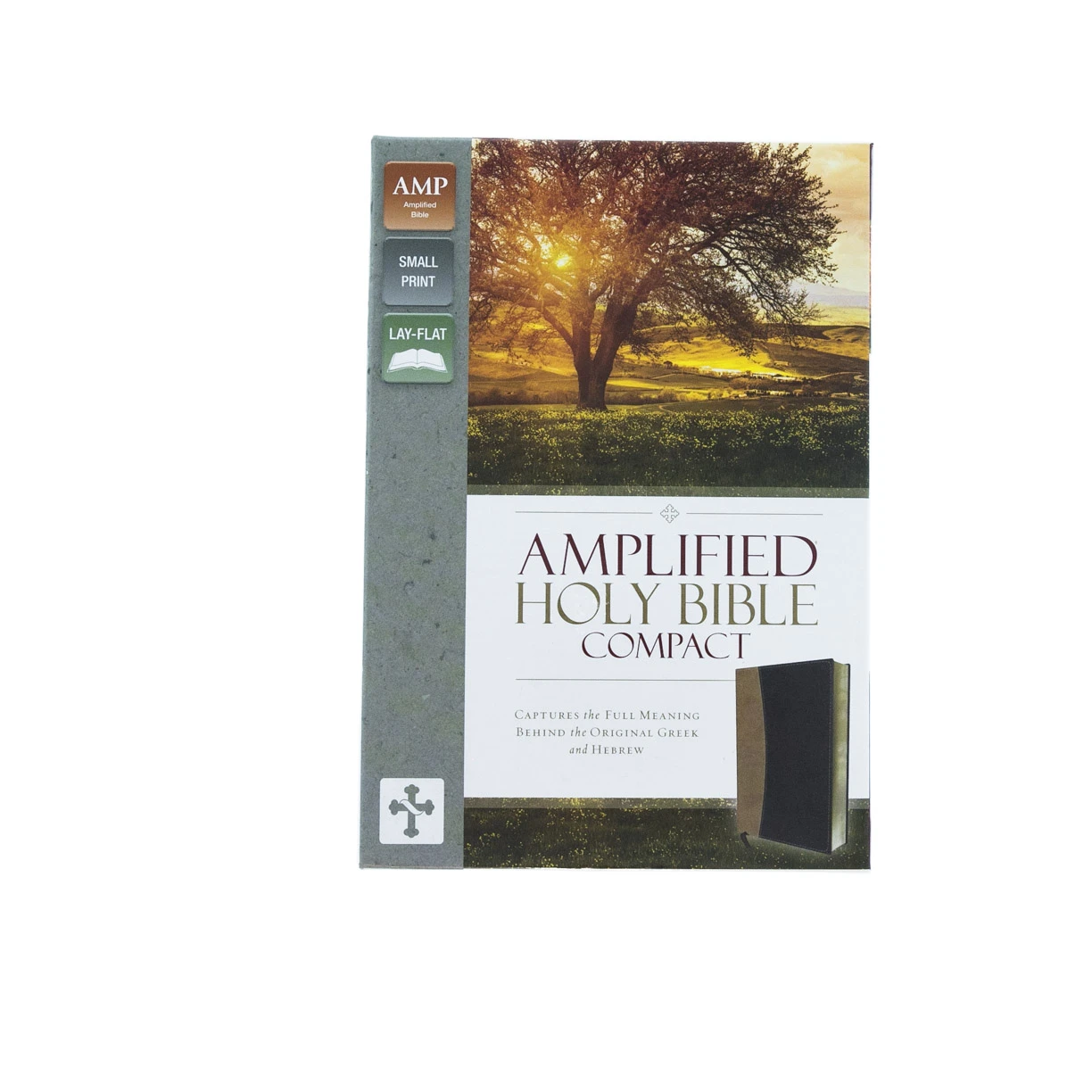 Amplified Holy Bible, Compact, Imitation Leather, Tan/Burgundy 4 Amplified Holy Bible, Compact, Imitation Leather, Tan/Burgundy - Image 2