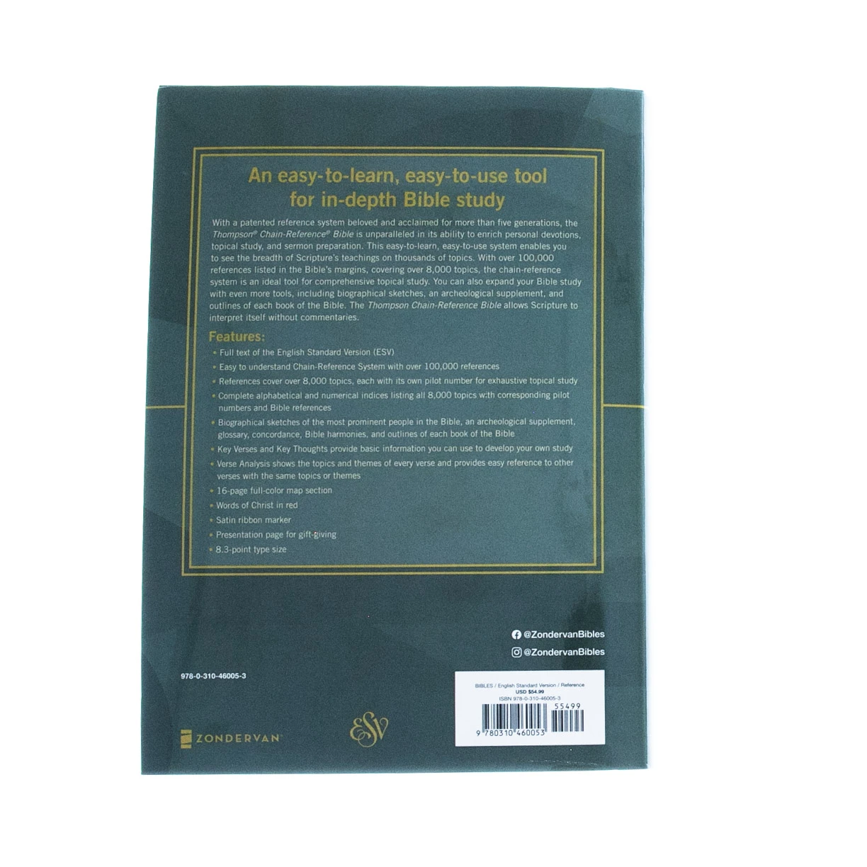 ESV, Thompson Chain-Reference Bible, Hardcover, Red Letter 4 ESV, Thompson Chain-Reference Bible, Hardcover, Red Letter - Image 2
