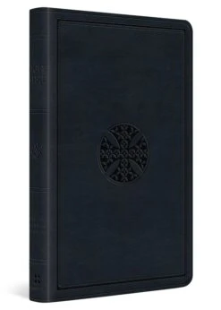 ESV Premium Gift Bible-Navy Mosaic Cross Design