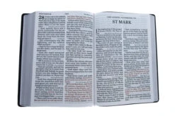 KJV Super Giant Print Reference Bible, Black Genuine Leather -Cheap Book Store 206 0234 4