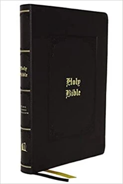KJV Thinline Bible, Large Print, Black Leathersoft