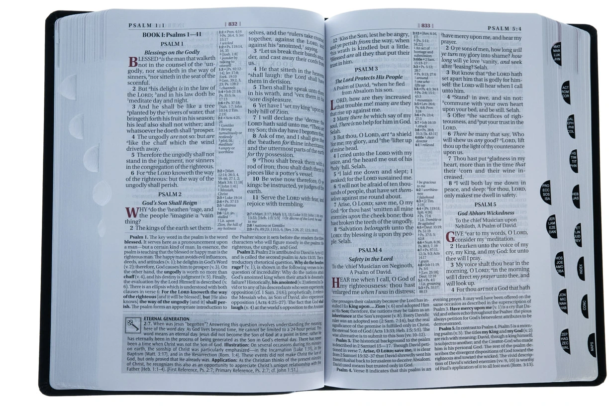KJV Study Bible Second Edition-Black Bonded Leather Indexed 5 KJV Study Bible Second Edition-Black Bonded Leather Indexed - Image 3