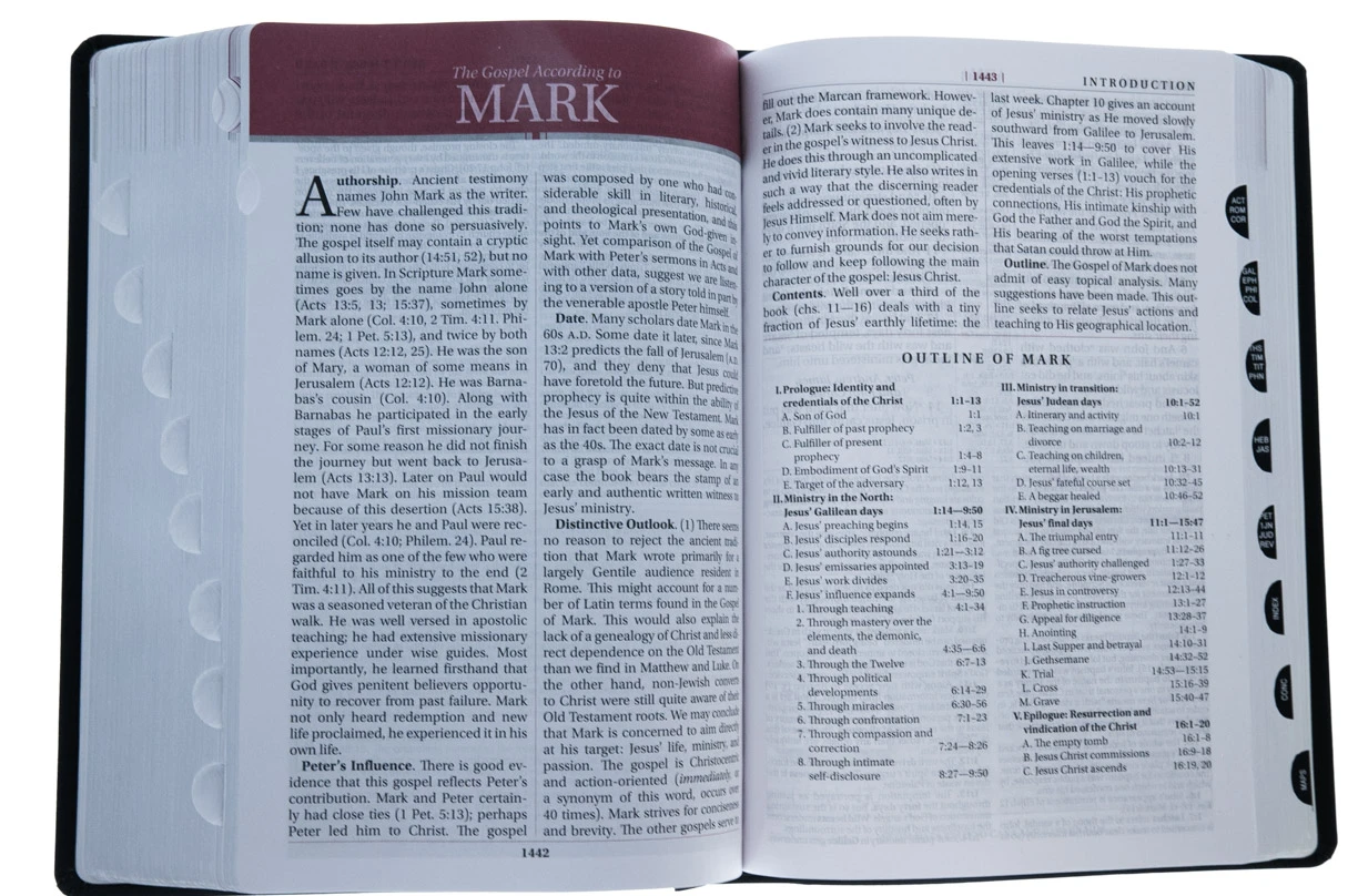 KJV Study Bible Second Edition-Black Bonded Leather Indexed 6 KJV Study Bible Second Edition-Black Bonded Leather Indexed - Image 4