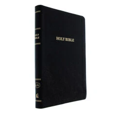 KJV Thinline Reference Bible, Bonded Leather, Black