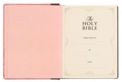 KJV Notetaking Bible Twotone Pink/Brown Floral Faux Leathe -Cheap Book Store 206 0841 3