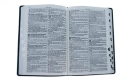 KJV Blue Faux Leather Large Print Thinline Bible With Thumb Index -Cheap Book Store 206 0858 3