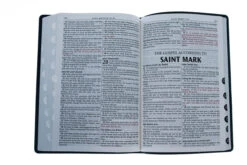 KJV Blue Faux Leather Large Print Thinline Bible With Thumb Index -Cheap Book Store 206 0858 4