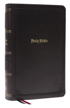 KJV Personal Size Large Print Genuine Leather – Black