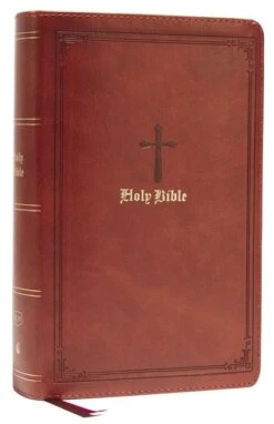 KJV Personal Size Large Print Single-Column Reference Bible – Brown