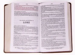 KJV Personal Size Large Print Single-Column Reference Bible – Brown -Cheap Book Store 206 0879 2