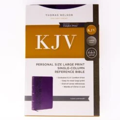 KJV Personal Size Large Print Single-Column Reference Bible – Purple -Cheap Book Store 206 0881 3
