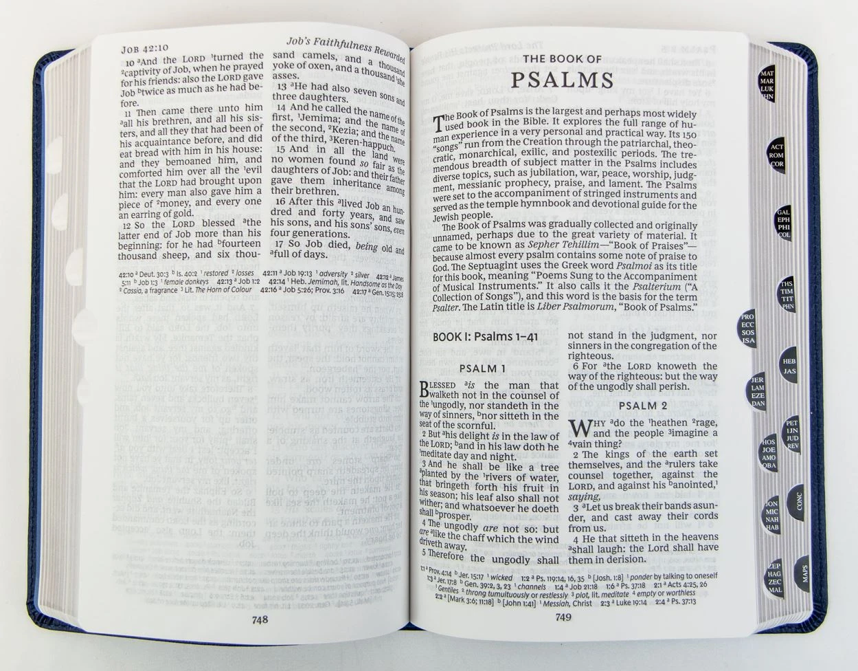 KJV Personal Size Reference Bible, Verse Art Cover – Blue 4 KJV Personal Size Reference Bible, Verse Art Cover – Blue - Image 2