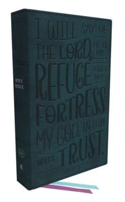 KJV Thinline Youth Edition Bible, Verse Art Cover – Teal