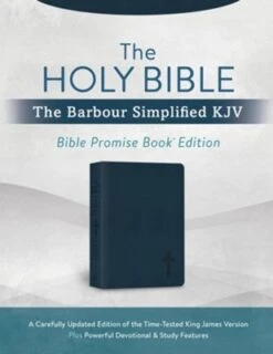 Bible Promise Book Simplified KJV – Navy Cross