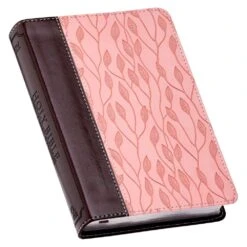 KJV Burgundy And Pink Faux Leather Compact Bible -Cheap Book Store 206 0990 1