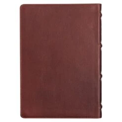 KJV Saddle Tan Full Grain Leather Study Bible – Thumb Index -Cheap Book Store 206 1006 1