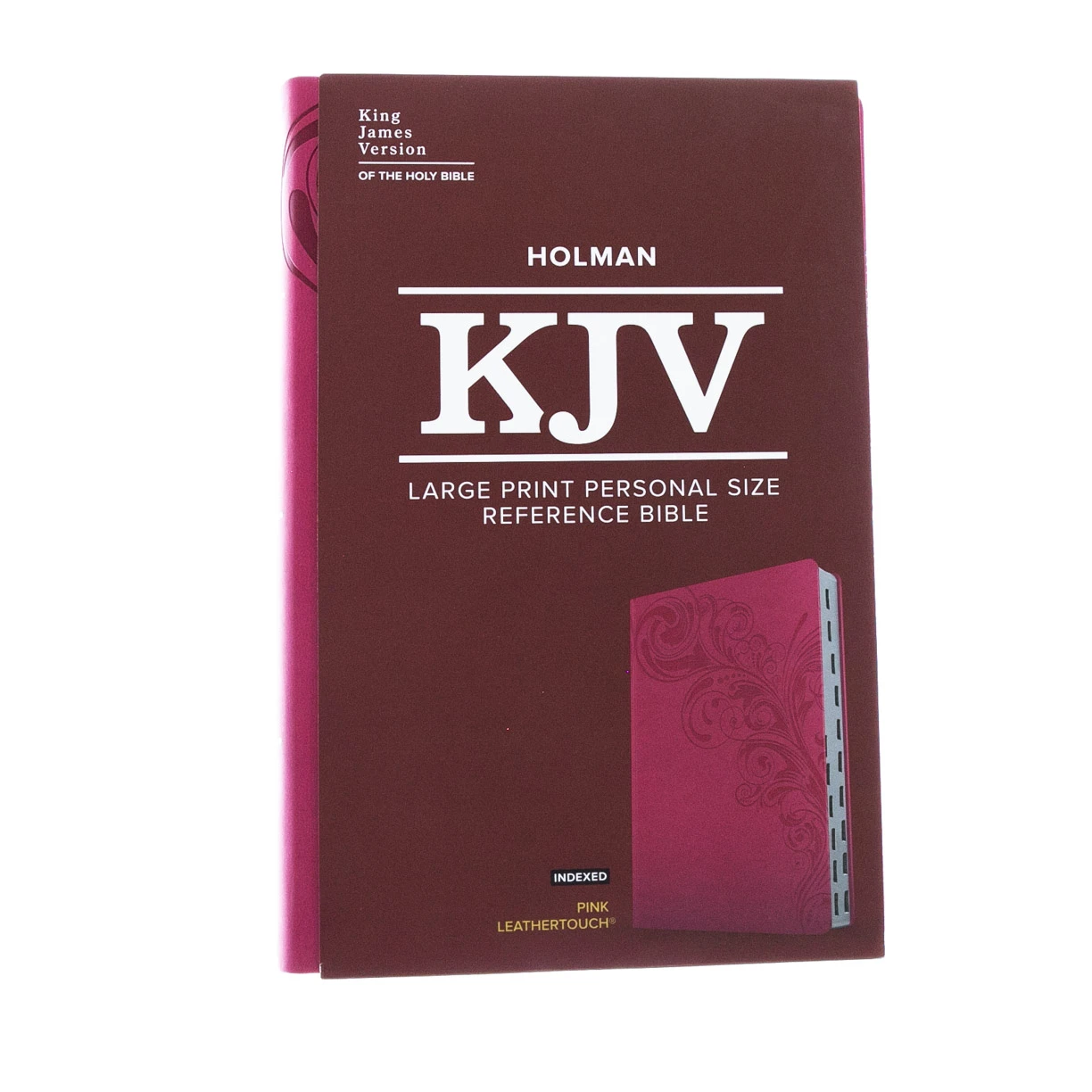 KJV Large Print Reference Bible, Pink Leathertouch Indexed 4 KJV Large Print Reference Bible, Pink Leathertouch Indexed - Image 2