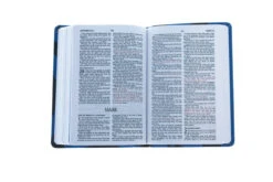 KJV Compact Ultrathin Bible For Teens, Blue Vortex LeatherTouch -Cheap Book Store 206 1053 5