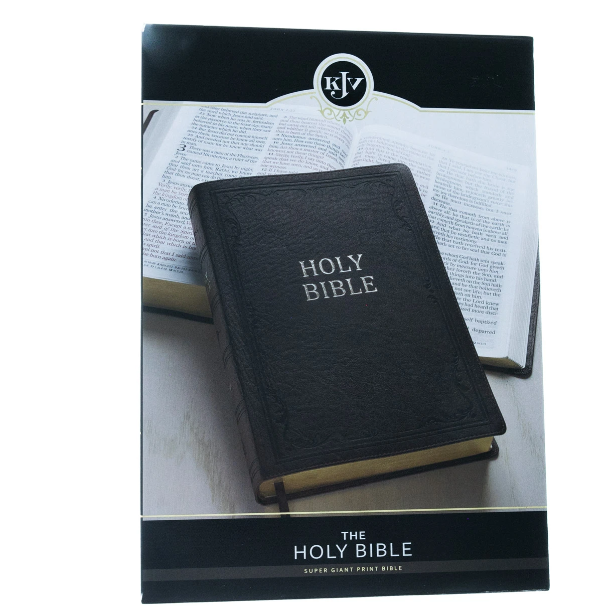 KJV Bible Super Giant Print Dark Brown Faux Leather 4 KJV Bible Super Giant Print Dark Brown Faux Leather - Image 2