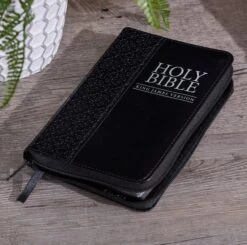 KJV Bible Mini Pocket Black With Zipper -Cheap Book Store 206 1077 5