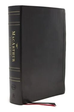 NASB MacArthur Study Bible Black Genuine Leather