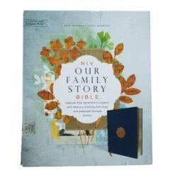 NIV, Our Family Story Bible, Leathersoft Over Board, Navy, 9 NIV, Our Family Story Bible, Leathersoft Over Board, Navy, -Cheap Book Store 210 0469 1 1