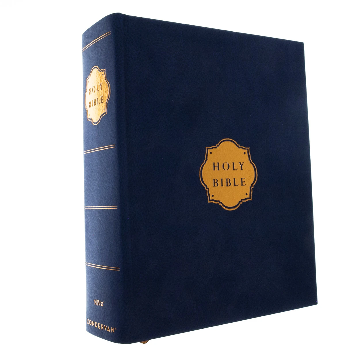 NIV, Our Family Story Bible, Leathersoft Over Board, Navy, 3 NIV, Our Family Story Bible, Leathersoft Over Board, Navy,