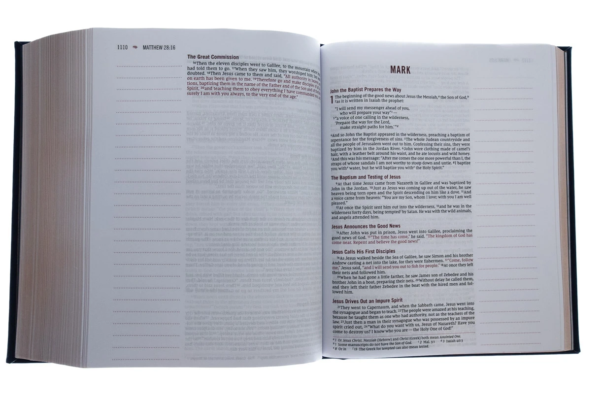 NIV, Our Family Story Bible, Leathersoft Over Board, Navy, 7 NIV, Our Family Story Bible, Leathersoft Over Board, Navy, - Image 5