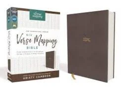 NIV, Verse Mapping Bible, Cloth Over Board, Gray, Hardcover