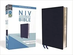 NIV Thinline Navy Bible, Bonded Leather